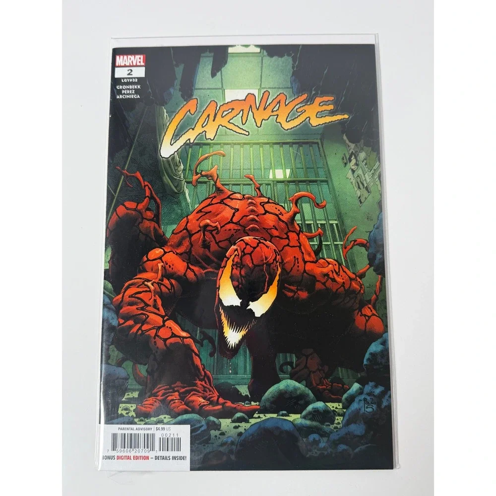 Marvel Carnage 2 Kendrick Lim Cover Gronbekk Perez 2023 LGY 32 Marvel Comics